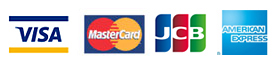 VISA・MasterCard・JCB・AMERICAN EXPRESS